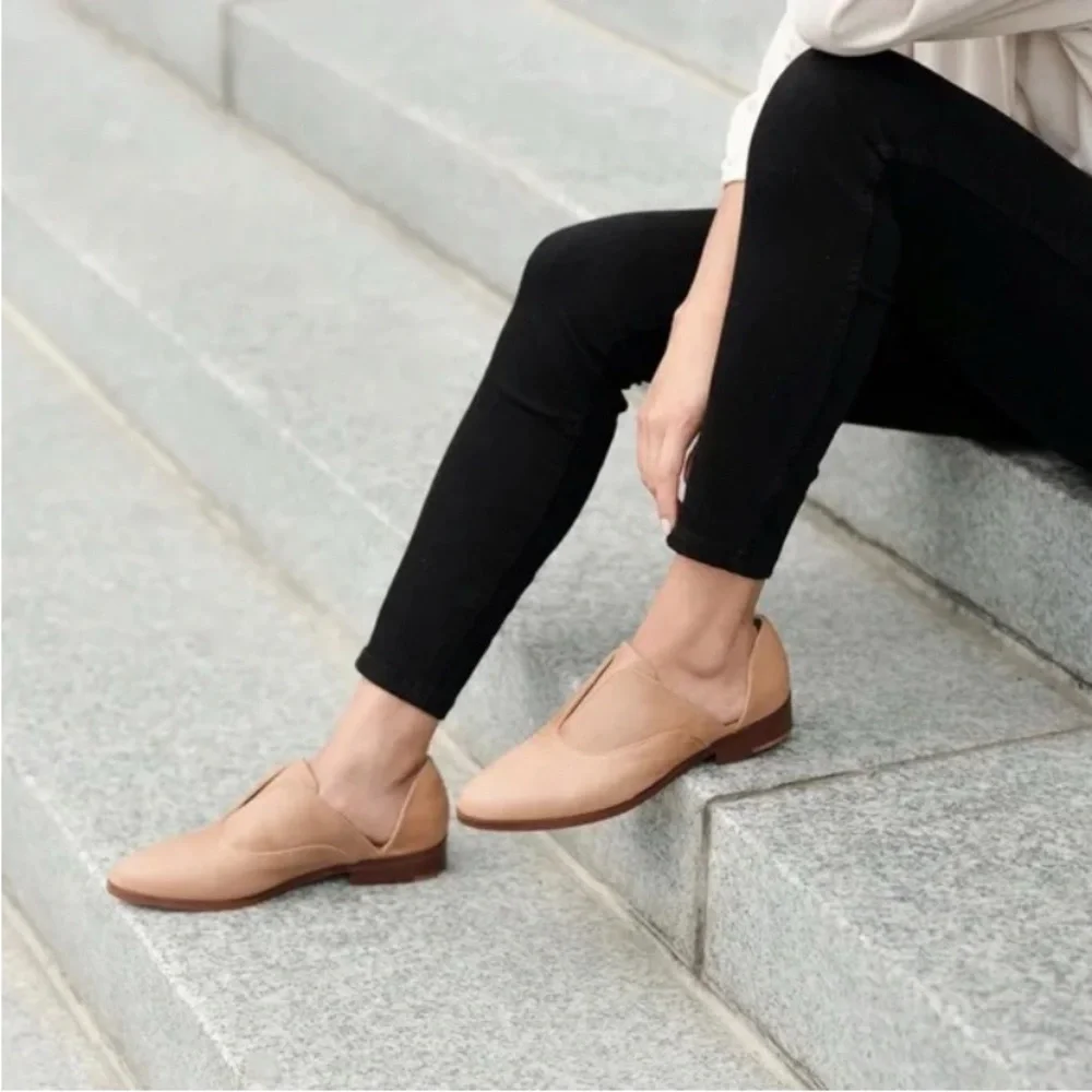 Nisolo Tan Loafers Minimalist Slip-Ons Size 8